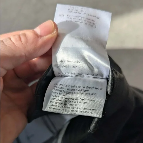 Seductive Sabrina Faux Leather 7/8 Pants Black EU 40 - Picture 3 of 11